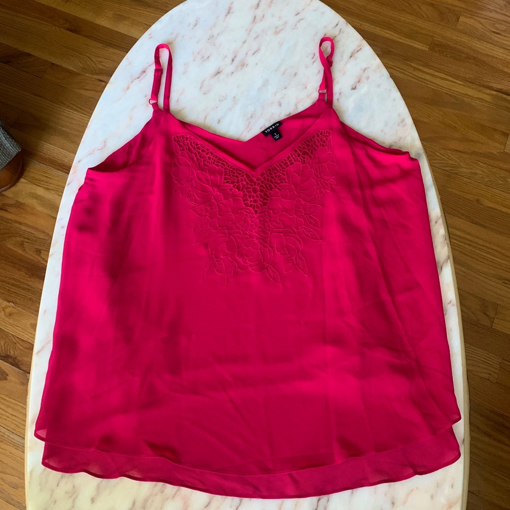 3/$25🌸Torrid_Pink Floral Dress Tank Top_GUC_ 1X